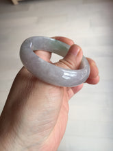 Load image into Gallery viewer, 51.5mm certified 100% natural type A light purple sunny green yellow oval jadeite jade bangle BL77-8666