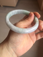 Load image into Gallery viewer, 61.5mm Certified Type A 100% Natura light green white purple Jadeite bangle X159-3830