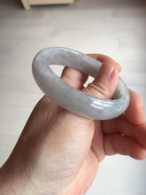 Load image into Gallery viewer, 51.5mm certified 100% natural type A light purple sunny green yellow oval jadeite jade bangle BL77-8666