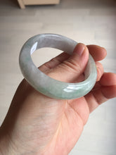 Load image into Gallery viewer, 51.5mm certified 100% natural type A light purple sunny green yellow oval jadeite jade bangle BL77-8666
