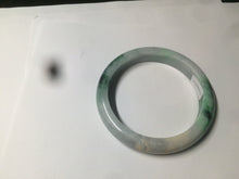 Load image into Gallery viewer, 57.5mm Certified Type A 100% Natural sunny green light purple jadeite jade bangle AX40-7717