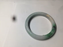 Load image into Gallery viewer, 57.5mm Certified Type A 100% Natural sunny green light purple jadeite jade bangle AX40-7717