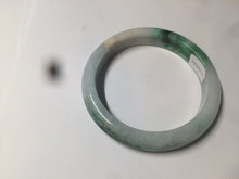 Load image into Gallery viewer, 57.5mm Certified Type A 100% Natural sunny green light purple jadeite jade bangle AX40-7717