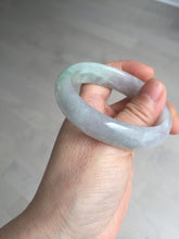 Load image into Gallery viewer, 51.5mm certified 100% natural type A light purple sunny green yellow oval jadeite jade bangle BL77-8666