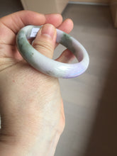 Load image into Gallery viewer, 50mm certified 100% natural Type A brown green/purple oval jadeite jade bangle PB161-1095