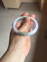 Load image into Gallery viewer, 50mm certified 100% natural Type A brown green/purple oval jadeite jade bangle PB161-1095