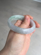 Load image into Gallery viewer, 51.5mm certified 100% natural type A light purple sunny green yellow oval jadeite jade bangle BL77-8666
