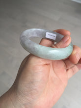 Load image into Gallery viewer, 51.5mm certified 100% natural type A light purple sunny green yellow oval jadeite jade bangle BL77-8666