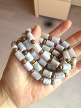 Load image into Gallery viewer, 100% natural type A green/purple jadeite jade  beads bracelet group BK56