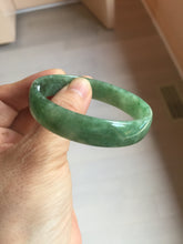 Load image into Gallery viewer, 52.8mm certified 100% natural Type A forest green dark green jadeite jade bangle BP15-8593