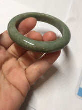 Load image into Gallery viewer, 52.5mm certified 100% natural Type A green gray black jadeite bangle PD172-6297