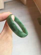 Load image into Gallery viewer, 52.8mm certified 100% natural Type A forest green dark green jadeite jade bangle BP15-8593