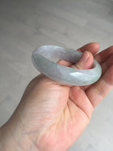 Load image into Gallery viewer, 51.5mm certified 100% natural type A light purple sunny green yellow oval jadeite jade bangle BL77-8666