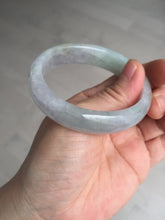 Load image into Gallery viewer, 51.5mm certified 100% natural type A light purple sunny green yellow oval jadeite jade bangle BL77-8666