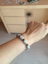 Load image into Gallery viewer, 100% natural type A green/purple jadeite jade  beads bracelet group BK56