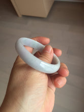 Load image into Gallery viewer, 52.5mm Certified Type A 100% Natural light green white purple Jadeite bangle AU1-3836