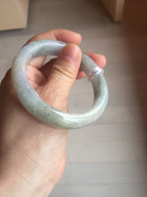 Load image into Gallery viewer, 55.7mm Certified Type A 100% Natural watery light purple/green/white Jadeite Jade bangle F99-3522