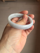 Load image into Gallery viewer, 52.5mm Certified Type A 100% Natural light green white purple Jadeite bangle AU1-3836