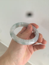 Load image into Gallery viewer, 53.4mm Certified Type A 100% Natural green/white/purple Jadeite Jade bangle AX42-7719