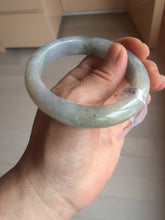 Load image into Gallery viewer, 55.7mm Certified Type A 100% Natural watery light purple/green/white Jadeite Jade bangle F99-3522