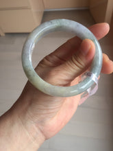 Load image into Gallery viewer, 55.7mm Certified Type A 100% Natural watery light purple/green/white Jadeite Jade bangle F99-3522