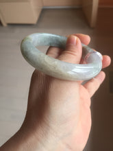 Load image into Gallery viewer, 55.7mm Certified Type A 100% Natural watery light purple/green/white Jadeite Jade bangle F99-3522