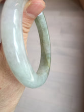 Load image into Gallery viewer, 53.8mm certified 100% natural Type A icy watery green brown purple  jadeite jade bangle BL113-9438