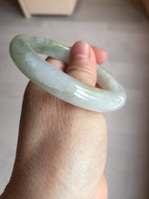 Load image into Gallery viewer, 53.8mm certified 100% natural Type A icy watery green brown purple  jadeite jade bangle BL113-9438