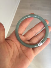 Load image into Gallery viewer, 59mm Certified Type A 100% Natural light green/blue/brown slim round cut Guatemala Jadeite bangle BS56-4639