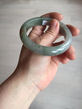 Load image into Gallery viewer, 56.2mm certified Type A 100% Natural green/red/gray/purple (FU LU SHOU) Jadeite Jade bangle BL78-8659