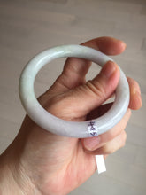 Load image into Gallery viewer, 56mm Certified Type A 100% Natural light green purple(春带彩) round cut jadeite Jade bangle AA79-4954