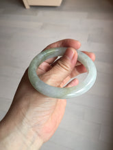 Load image into Gallery viewer, 53.8mm certified 100% natural Type A icy watery green brown purple  jadeite jade bangle BL113-9438
