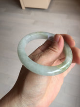 Load image into Gallery viewer, 53.8mm certified 100% natural Type A icy watery green brown purple  jadeite jade bangle BL113-9438