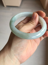 Load image into Gallery viewer, 54.8mm certified type A 100% Natural icy watery green/white jadeite jade bangle BP35-8906