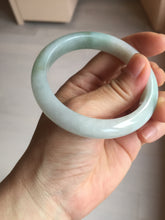 Load image into Gallery viewer, 54.8mm certified type A 100% Natural icy watery green/white jadeite jade bangle BP35-8906