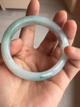 Load image into Gallery viewer, 54.8mm certified type A 100% Natural icy watery green/white jadeite jade bangle BP35-8906