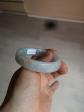 Load image into Gallery viewer, 49mm certified 100% natural Type A light green/white/red square oval jadeite jade bangle AR90-5208