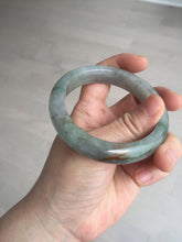 Load image into Gallery viewer, 56.2mm certified Type A 100% Natural green/red/gray/purple (FU LU SHOU) Jadeite Jade bangle BL78-8659