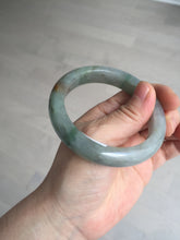 Load image into Gallery viewer, 56.2mm certified Type A 100% Natural green/red/gray/purple (FU LU SHOU) Jadeite Jade bangle BL78-8659