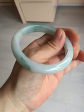 Load image into Gallery viewer, 54.8mm certified type A 100% Natural icy watery green/white jadeite jade bangle BP35-8906
