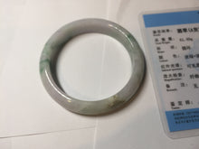 Load image into Gallery viewer, 52.2mm 100% natural certified green/purple/orange(FU LU SHOU) jadeite jade bangle Q139-7290