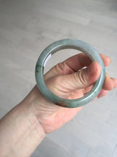 Load image into Gallery viewer, 56.2mm certified Type A 100% Natural green/red/gray/purple (FU LU SHOU) Jadeite Jade bangle BL78-8659