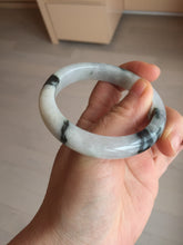 Load image into Gallery viewer, 53.8mm certified Type A 100% Natural light green/white jadeite jade bangle BK100-2343