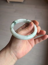 Load image into Gallery viewer, 57.5mm Certified 100% natural Type A green/white jadeite jade bangle BM32-9745