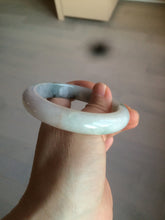 Load image into Gallery viewer, 56.8mm certified type A 100% Natural dark green/white/purple jadeite jade bangle BG76-1838