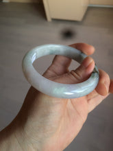 Load image into Gallery viewer, 56.8mm certified type A 100% Natural dark green/white/purple jadeite jade bangle BG76-1838
