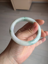 Load image into Gallery viewer, 54.5mm Certified 100% natural Type A sunny green/white jadeite jade bangle BM31-0361
