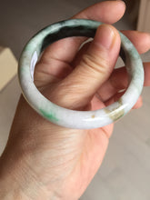 Load image into Gallery viewer, 53.2mm certificated Type A 100% Natural sunny green/brown/purple/black(FU LU SHOU, 福禄寿) Jadeite Jade bangle BG237-3302