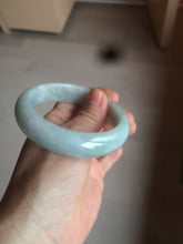 Load image into Gallery viewer, 56.3mm certified 100% natural Type A light green chubby jadeite jade bangle BK24-4402