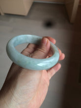 Load image into Gallery viewer, 56.3mm certified 100% natural Type A light green chubby jadeite jade bangle BK24-4402